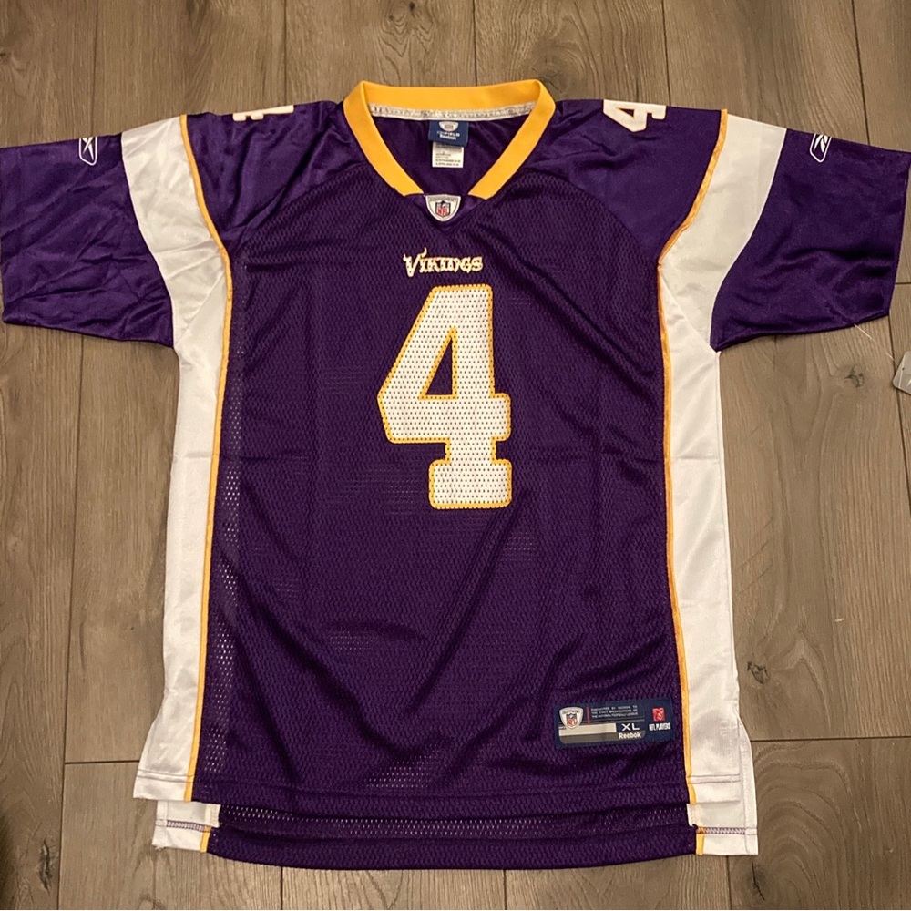 Minnesota Vikings youth 18-20 xl Brett fave Jersey nwt nfl